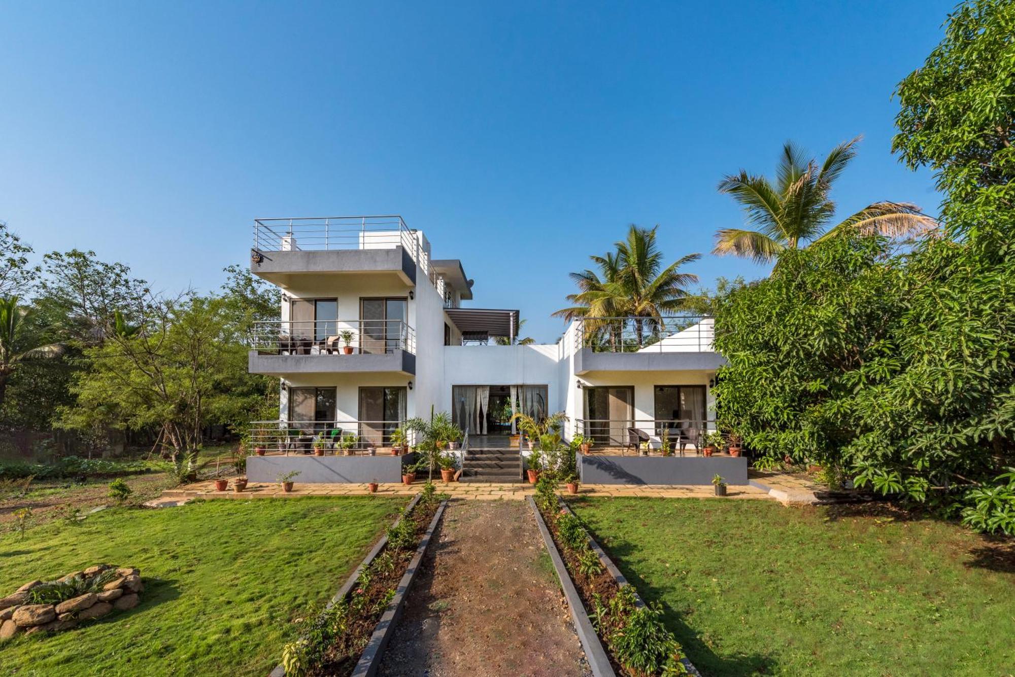 Saffronstays Lakeview Nivara - Farm Stay Villa With Private Pool Near Pune Eksteriør bilde