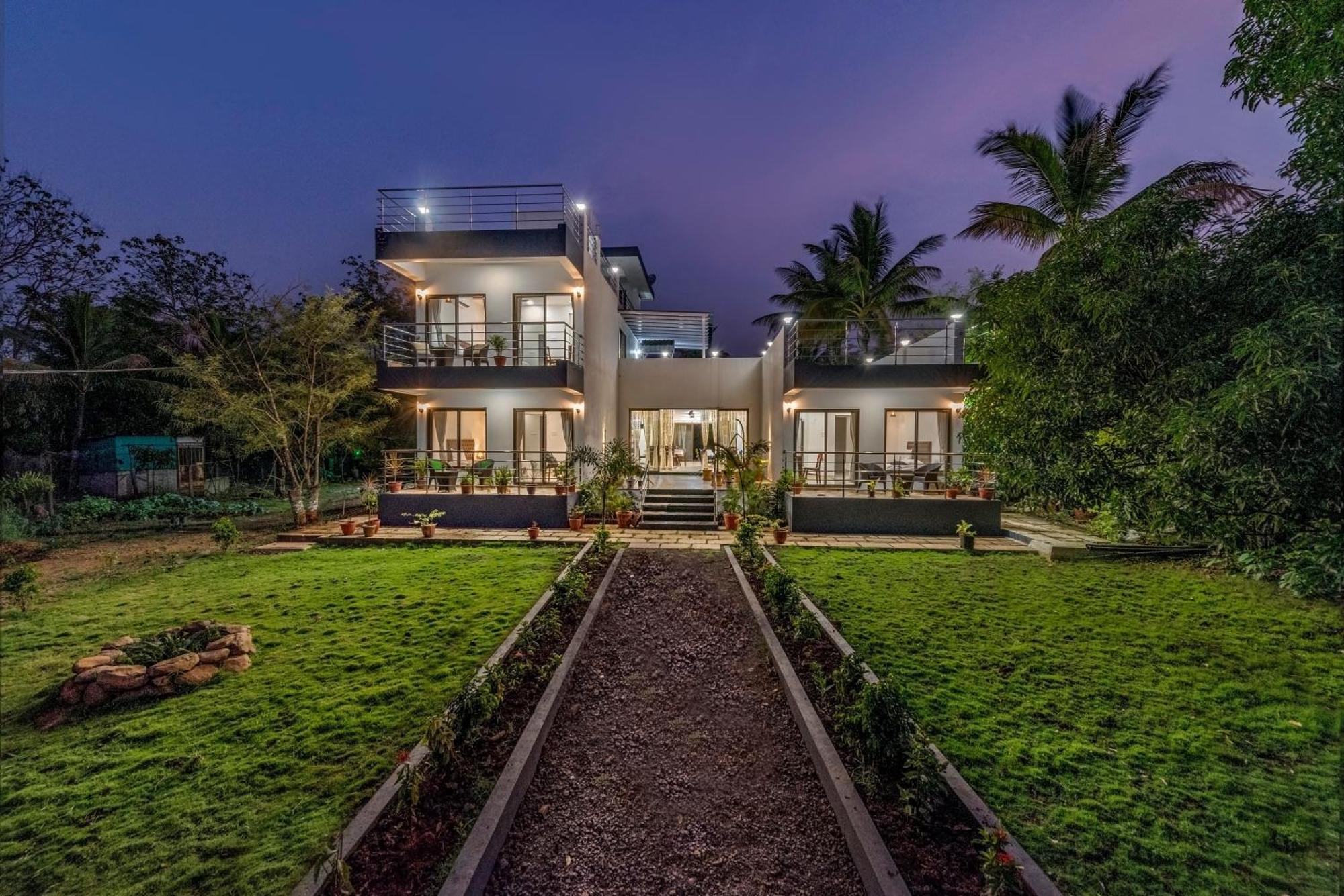 Saffronstays Lakeview Nivara - Farm Stay Villa With Private Pool Near Pune Eksteriør bilde
